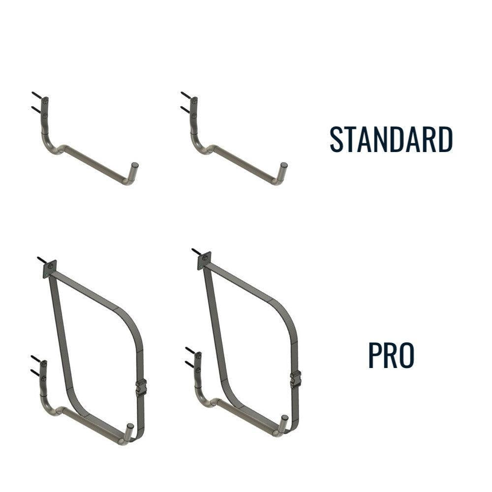 Roanoke Kayak, SUP, & Surfboard Storage Rack | Holds 100 lbs | Pro-Wall Mounted-Grease Monkey Garage