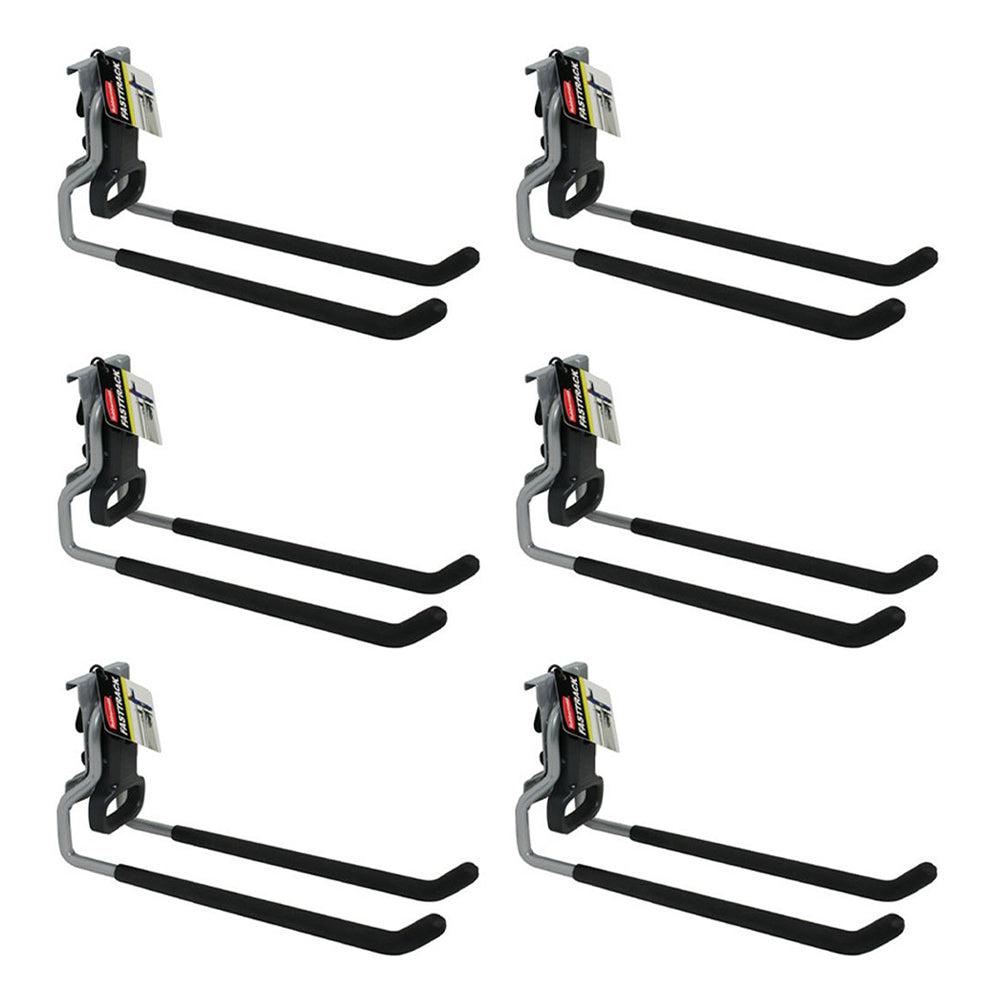 Rubbermaid Fast Track Wall Mounted Garage Storage Utility Multi Hook (6 Pack)-Home & Garden | Household Supplies | Storage & Organization | Storage Hooks & Racks | Utility Hooks-Grease Monkey Garage