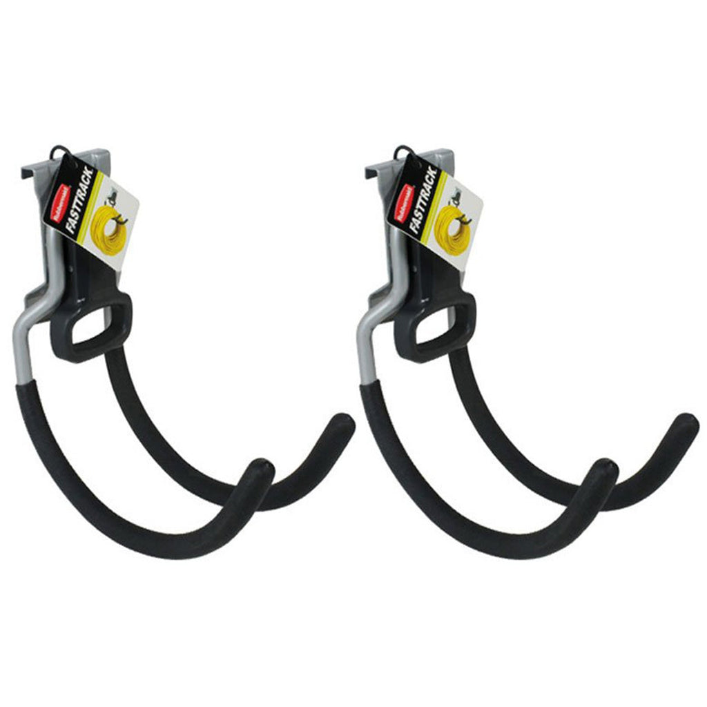 Rubbermaid Fast Track Wall Mounted Garage/Garden Storage Utility Hook (2 Pack)-*Home&Garden | Household Supplies | Storage & Organization | Storage Hooks & Racks | Utility Hooks-Grease Monkey Garage