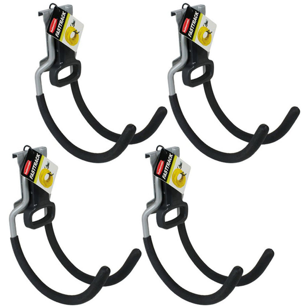 Rubbermaid Fast Track Wall Mounted Garage/Garden Storage Utility Hook (4 Pack)-Home & Garden | Household Supplies | Storage & Organization | Storage Hooks & Racks | Utility Hooks-Grease Monkey Garage