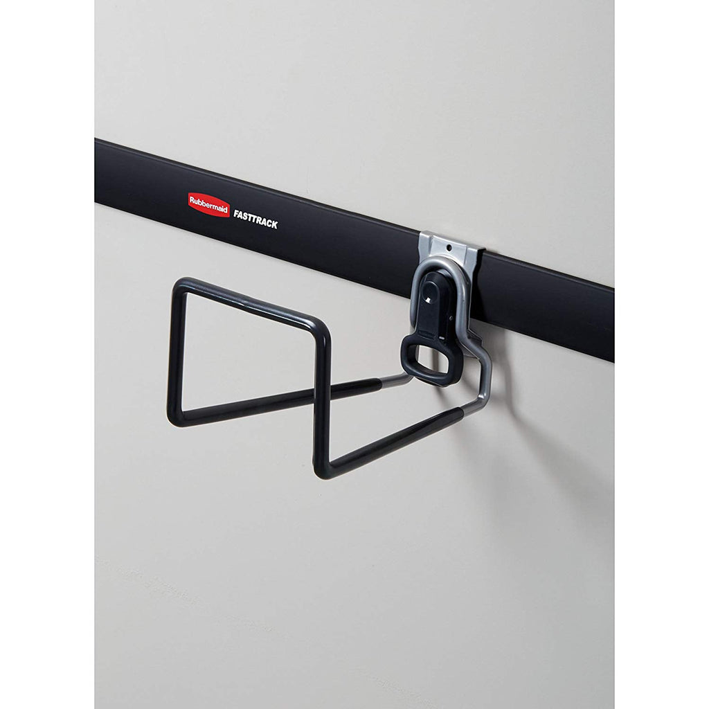 Rubbermaid FastTrack All in 1 Rail Garage Storage System Water Hose Hook, Black-*Home&Garden | Household Supplies | Storage & Organization-Grease Monkey Garage