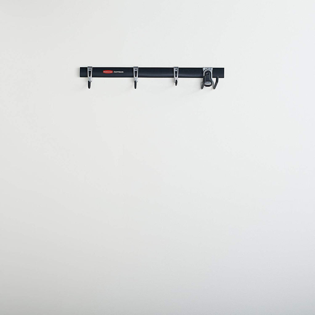 Rubbermaid FastTrack Garage Storage System 5 Piece All in One Rail and Hook Kit-Home & Garden | Household Supplies | Storage & Organization-Grease Monkey Garage