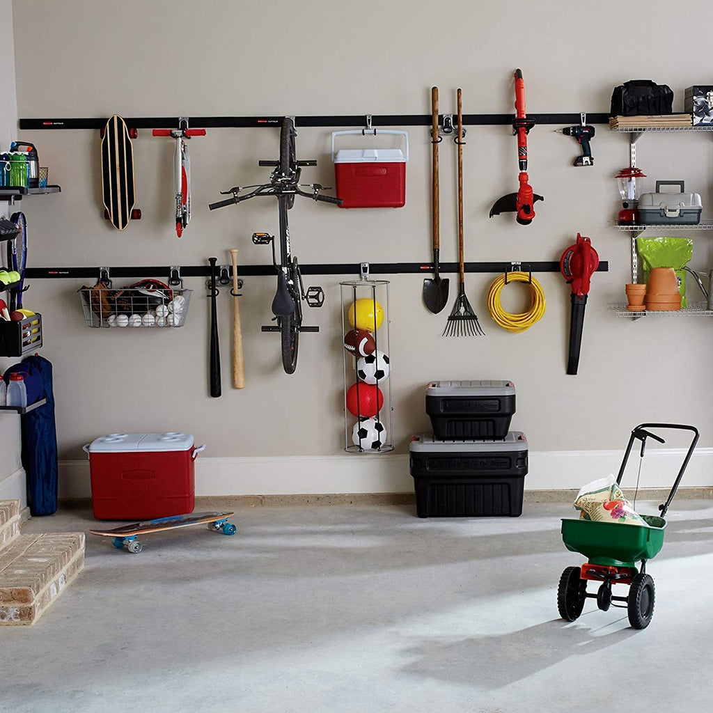 Rubbermaid FastTrack Garage Storage Vertical Hanger Wall Hook Bike Rack (4 Pack)-Home & Garden | Household Supplies | Storage & Organization-Grease Monkey Garage