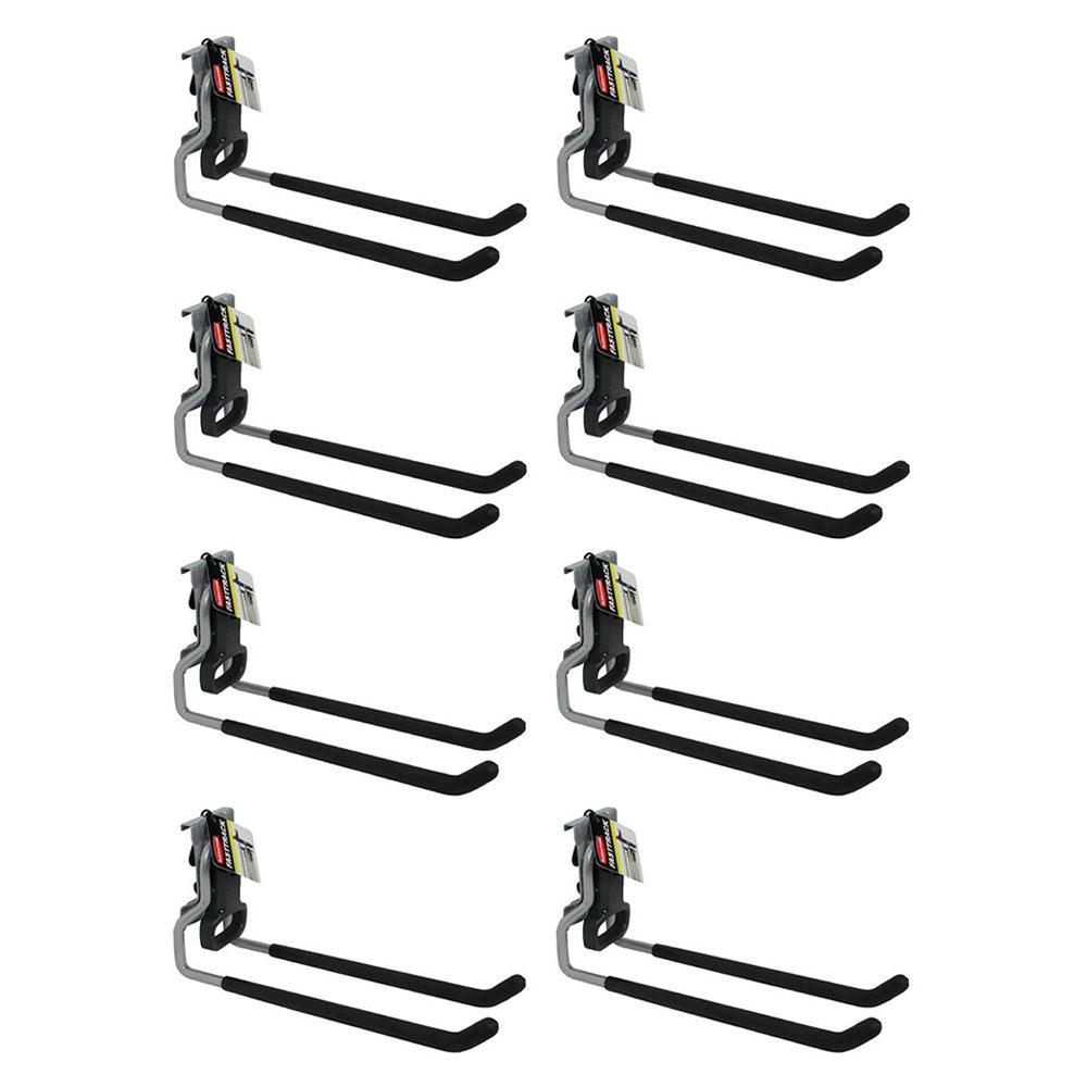 Rubbermaid FastTrack Wall Mounted Garage Storage Utility Multi Hook (8 Pack)-Home & Garden | Household Supplies | Storage & Organization | Storage Hooks & Racks | Utility Hooks-Grease Monkey Garage