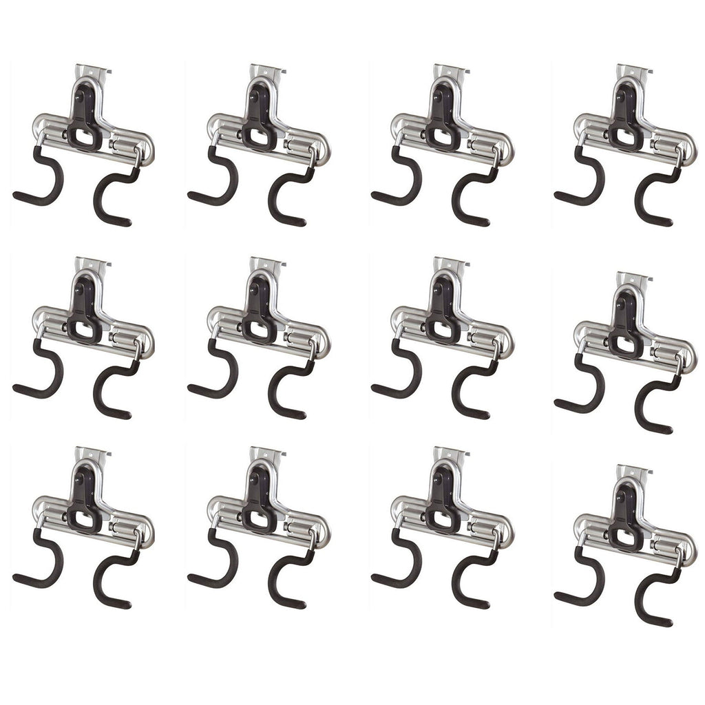 Rubbermaid FastTrack Wall S Hook 2 Handle Tool Storage Organizer Rack (12 Pack)-*Home&Garden | Household Supplies | Storage & Organization-Grease Monkey Garage