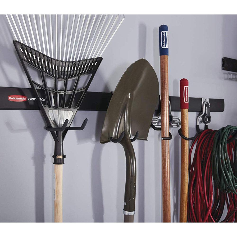 Rubbermaid FastTrack Wall S Hook 2 Handle Tool Storage Organizer Rack (4 Pack)-Home & Garden | Household Supplies | Storage & Organization-Grease Monkey Garage