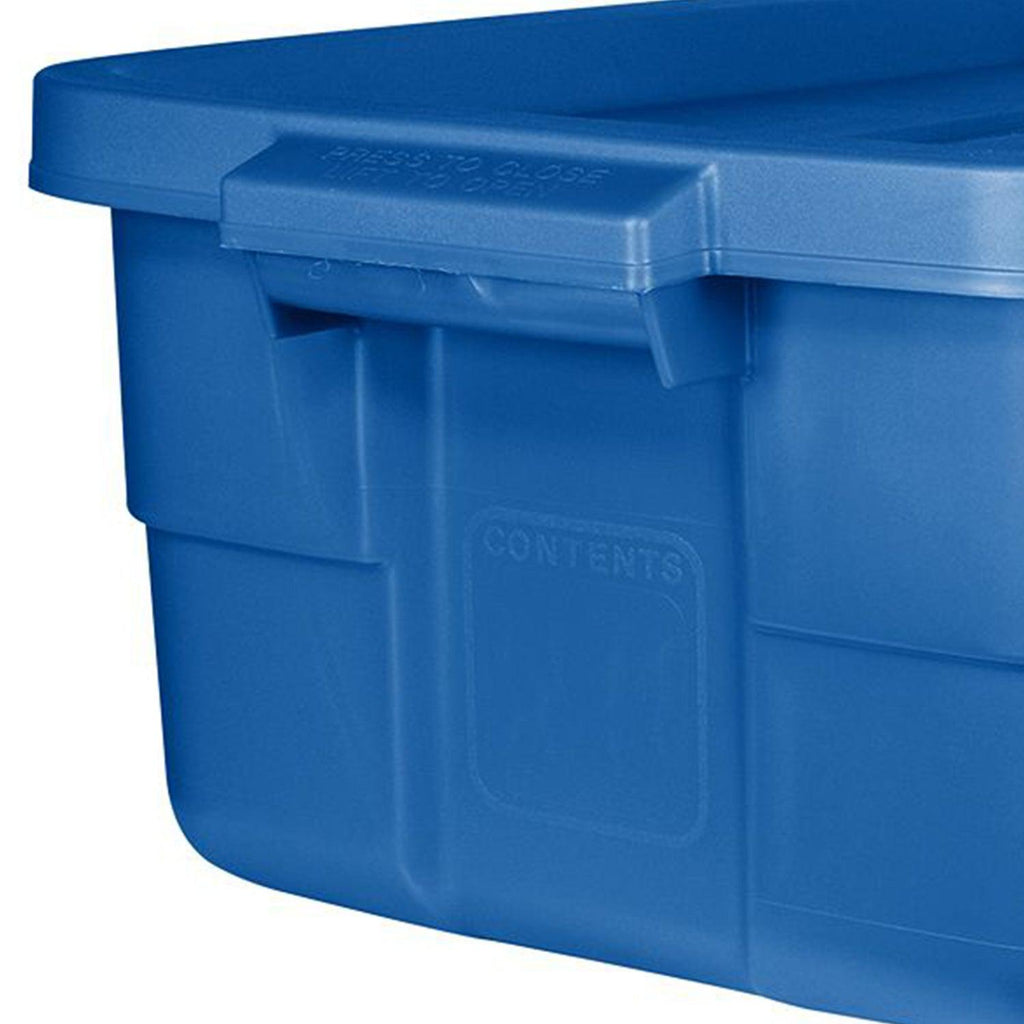 Rubbermaid Roughneck Tote 10 Gallon Storage Container, Heritage Blue (6 Pack)-*Home&Garden | Household Supplies | Storage & Organization | Household Storage Containers-Grease Monkey Garage