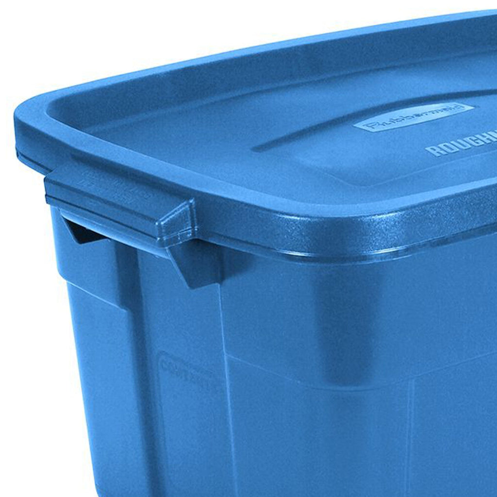 Rubbermaid Roughneck Tote 14 Gallon Storage Container, Heritage Blue (6 Pack)-*Home&Garden | Household Supplies | Storage & Organization | Household Storage Containers-Grease Monkey Garage