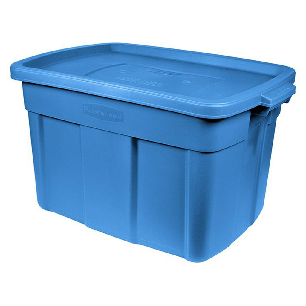 Rubbermaid Roughneck Tote 18 Gallon Storage Container, Heritage Blue (6 Pack)-*Home&Garden | Household Supplies | Storage & Organization | Household Storage Containers-Grease Monkey Garage