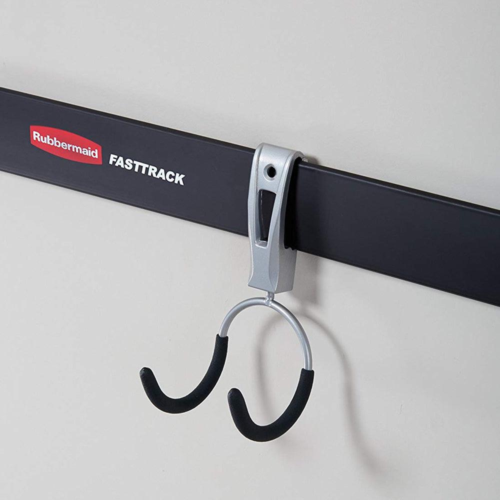 Rubbermaid Universal Metallic FastTrack Hanging Garage Hook Organizers (12 Pack)-*Home&Garden | Household Supplies | Storage & Organization-Grease Monkey Garage