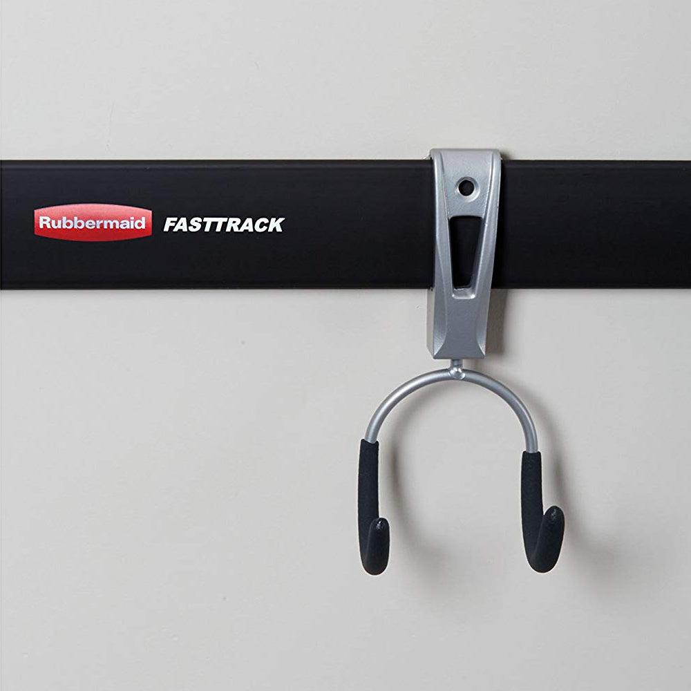 Rubbermaid Universal Metallic FastTrack Hanging Garage Hook Organizers (12 Pack)-*Home&Garden | Household Supplies | Storage & Organization-Grease Monkey Garage