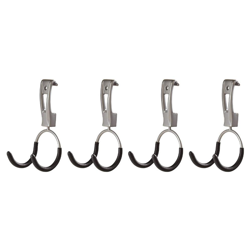 Rubbermaid Universal Metallic FastTrack Hanging Garage Hook Organizers (4 Pack)-Home & Garden | Household Supplies | Storage & Organization-Grease Monkey Garage