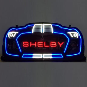 Shelby GT500 Grille LED Flex-Neon Sign in Steel Can-Grease Monkey Garage
