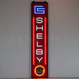Shelby Vertical LED Flex-Neon Sign in Steel Can-Grease Monkey Garage