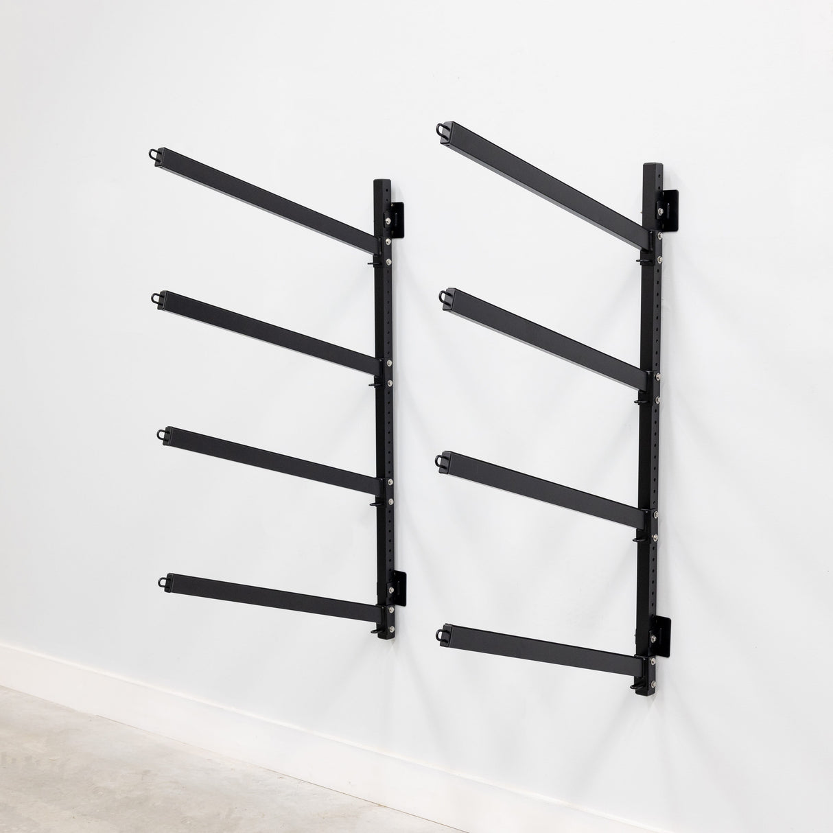 Shenandoah Kayak Storage | Outdoor Adjustable Rack | 4 Levels-Wall Mounted-Grease Monkey Garage