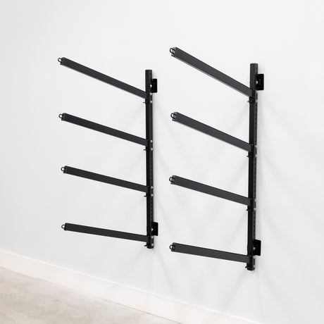 Shenandoah Kayak Storage | Outdoor Adjustable Rack | 4 Levels-Wall Mounted-Grease Monkey Garage