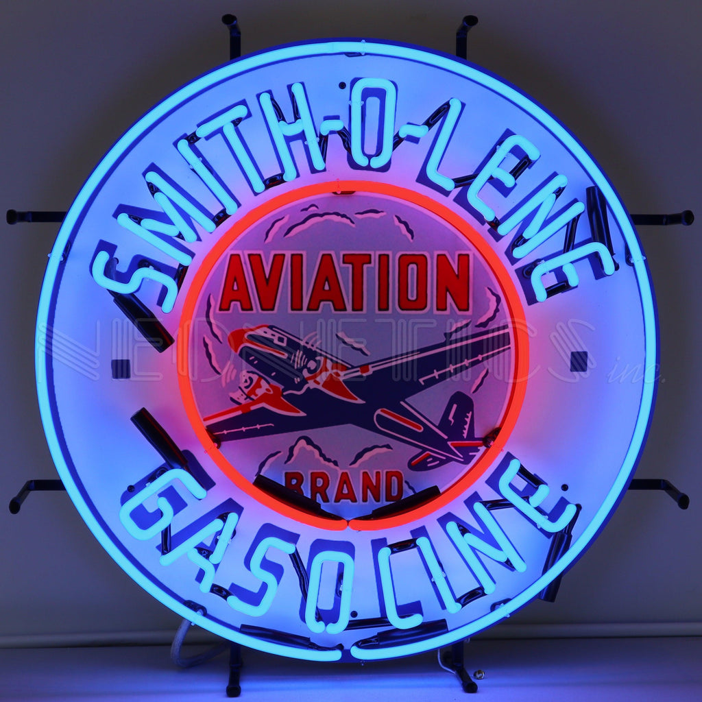 Smith-O-Lene Gasoline Neon Sign-Neon Signs-Grease Monkey Garage