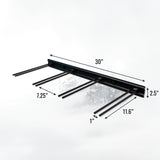 Snowbasin Ski Storage Rack | Holds 8 Pairs of Skis-Wall Mounted-Grease Monkey Garage