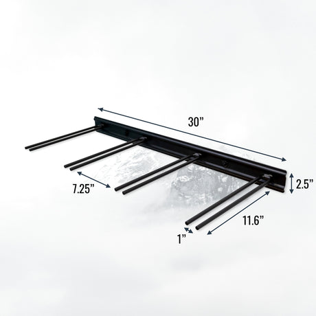 Snowbasin Ski Storage Rack | Holds 8 Pairs of Skis-Wall Mounted-Grease Monkey Garage