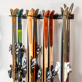 Snowbasin Ski Storage Rack | Holds 8 Pairs of Skis-Wall Mounted-Grease Monkey Garage
