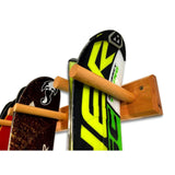 Snowbird Ski Storage Wood Rack | Holds 4 Pairs of Skis-Wall Mounted-Grease Monkey Garage