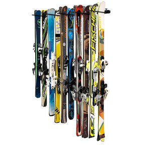 Solitude Ski Rack | Adjustable Wall Storage System | Holds 10 Pairs of Skis-Wall Mounted-Grease Monkey Garage