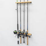 Stillwater Fishing Pole Storage Rack | Holds up to 8 Rods-Wall Mounted-Grease Monkey Garage