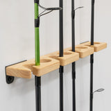 Stillwater Fishing Pole Storage Rack | Holds up to 8 Rods-Wall Mounted-Grease Monkey Garage