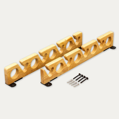 Stillwater Fishing Pole Storage Rack | Holds up to 8 Rods-Wall Mounted-Grease Monkey Garage