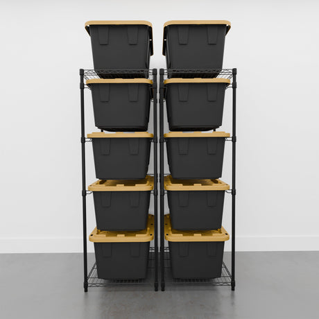 Storage Bin Rack - 2 Pack-Wire Shelving-Grease Monkey Garage