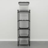 Storage Bin Rack Combo-Wire Shelving-Grease Monkey Garage