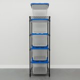 Storage Bin Rack Combo-Wire Shelving-Grease Monkey Garage