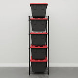 Storage Bin Rack Combo-Wire Shelving-Grease Monkey Garage