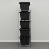 Storage Bin Rack Combo-Wire Shelving-Grease Monkey Garage