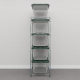 Storage Bin Rack Combo-Wire Shelving-Grease Monkey Garage