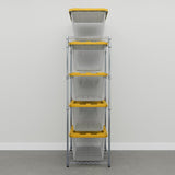 Storage Bin Rack Combo-Wire Shelving-Grease Monkey Garage