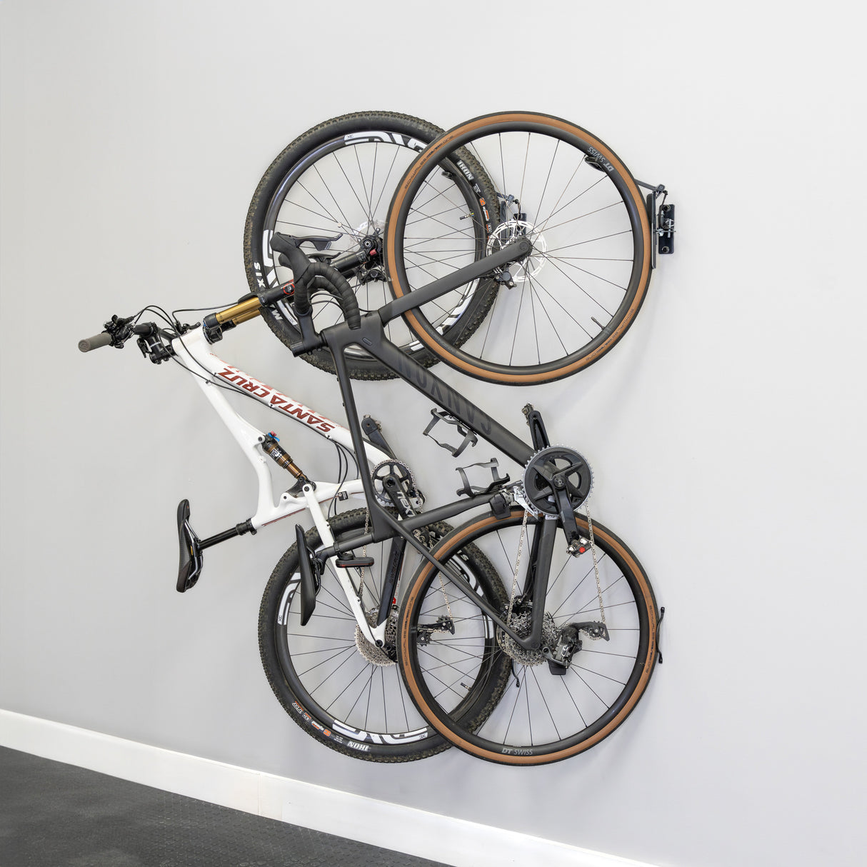 Swivel Mount Bike Storage Rack | 2 Bike Garage Wall Hooks | Deep Water-Wall Mounted-Grease Monkey Garage