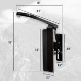 Swivel Mount Bike Storage Rack | 2 Bike Garage Wall Hooks | Mud-Wall Mounted-Grease Monkey Garage