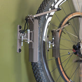 Swivel Mount Bike Storage Rack | 2 Bike Garage Wall Hooks | Mud-Wall Mounted-Grease Monkey Garage