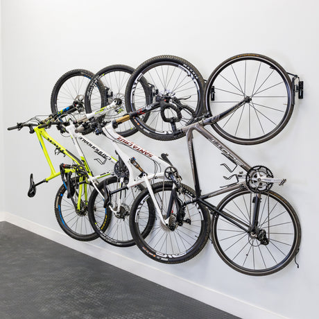 Swivel Mount Bike Storage Rack | 4 Bicycle | Garage Wall Hook | Deep Water-Wall Mounted-Grease Monkey Garage