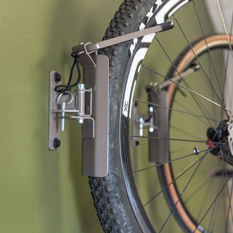 Swivel Mount Bike Storage Rack | 4 Bicycle | Garage Wall Hook | Mud-Wall Mounted-Grease Monkey Garage