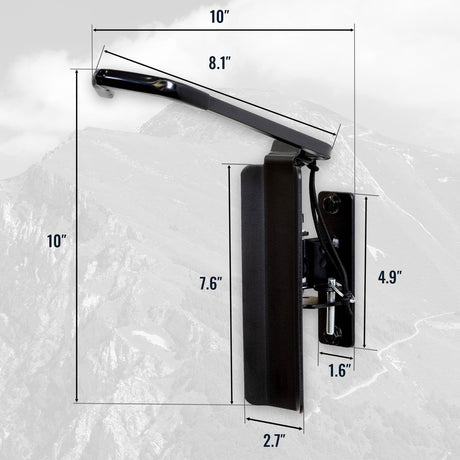Swivel Mount Bike Storage Rack | 4 Bicycle | Garage Wall Hook | Mud-Wall Mounted-Grease Monkey Garage