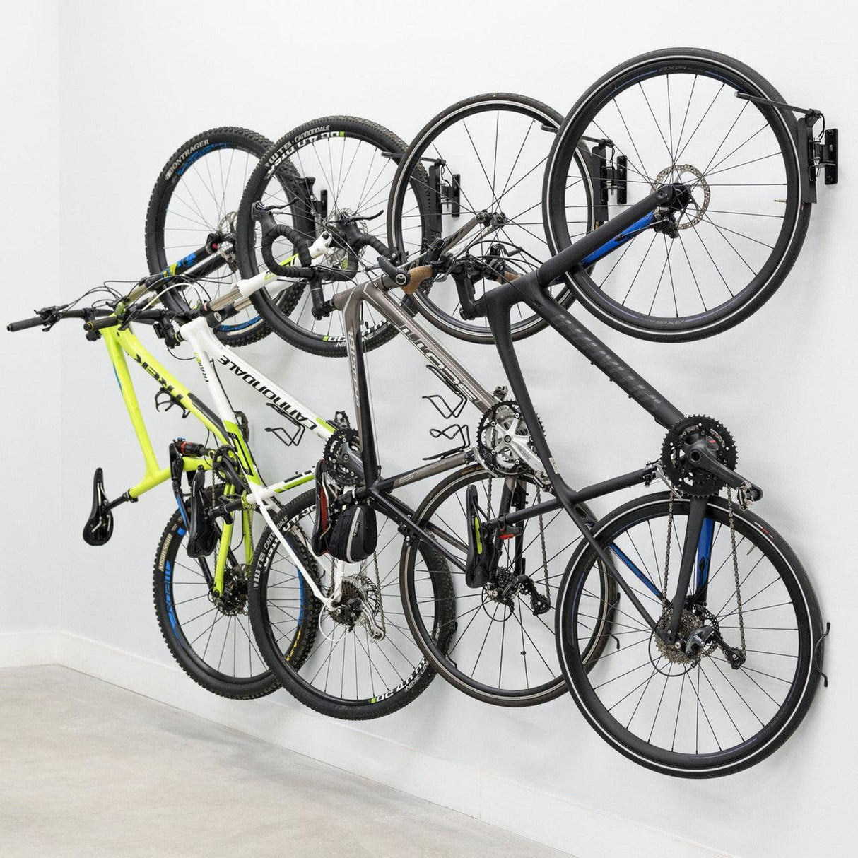 Swivel Mount Bike Storage Rack | 4 Bicycle | Garage Wall Hook-Wall Mounted-Grease Monkey Garage