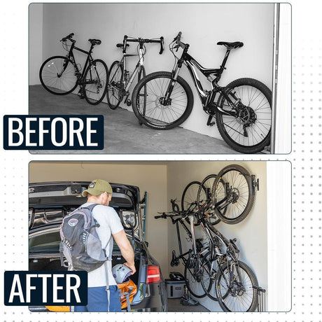 Swivel Mount Bike Storage Rack | Garage Wall Hook | Deep Water-Wall Mounted-Grease Monkey Garage