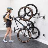 SwivelStow No-Lift Mountain Bike Rack | 2 Pack-Wall Mounted-Grease Monkey Garage