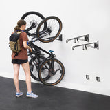 SwivelStow No-Lift Mountain Bike Rack | 4 Pack-Wall Mounted-Grease Monkey Garage
