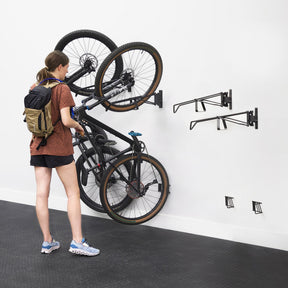SwivelStow No-Lift Mountain Bike Rack | 4 Pack-Wall Mounted-Grease Monkey Garage