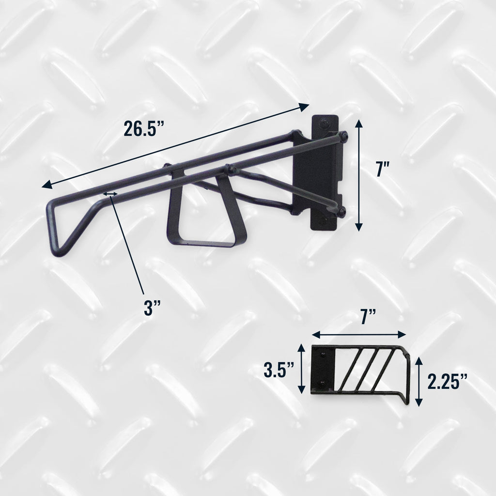 SwivelStow No-Lift Mountain Bike Rack-Wall Mounted-Grease Monkey Garage