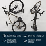 SwivelStow No-Lift Road & Gravel Bike Rack-Wall Mounted-Grease Monkey Garage
