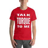 Talk Torque to Me Unisex t-shirt-Grease Monkey Garage